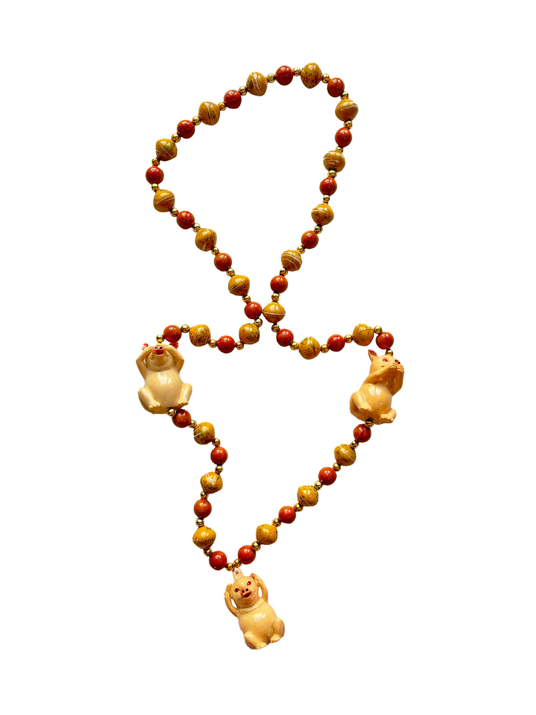 See No Evil, Hear No Evil Pig Trio Bead