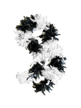 Black and White Sectioned Feather Boas