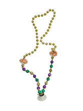 Coffee and Beignets (Cafe du Monde) on a Purple Green and Gold Specialty Bead