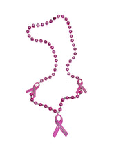 Pink Ribbons Breast Cancer Awareness on a Pink Specialty Bead