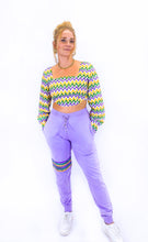 Chevron Beaded Crop Top