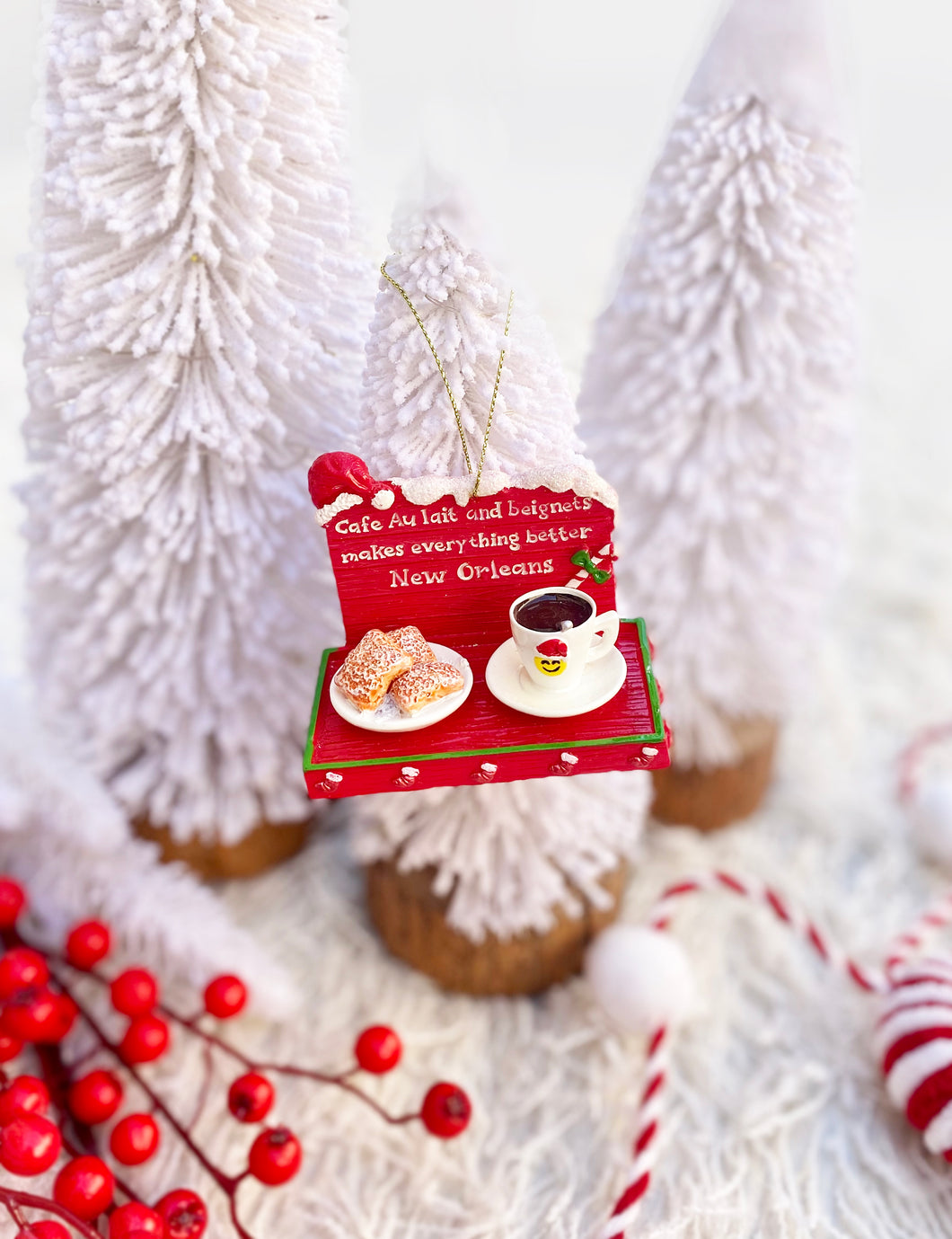 Cafe au Lait and Beignets Ornament