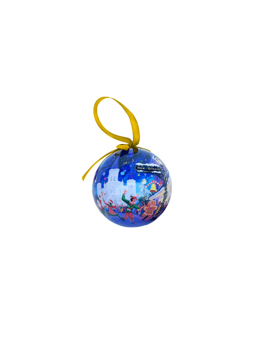 Merry Christmas Jackson Square Globe Ornament