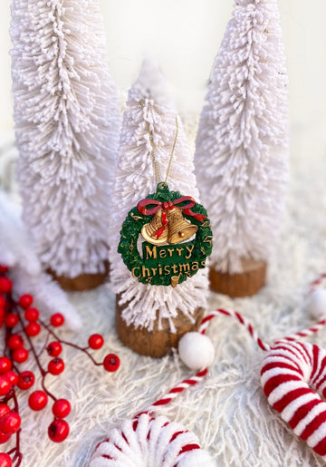 Merry Christmas Wreath Ornament