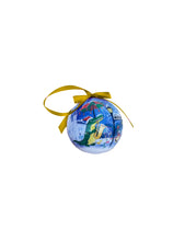 Alligator and Streetcar in Jackson Square Globe Ornament