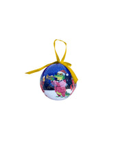 Crawfish and Alligator Globe Ornament