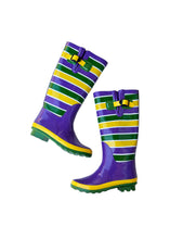 Unisex Striped Rain Boots - Adult