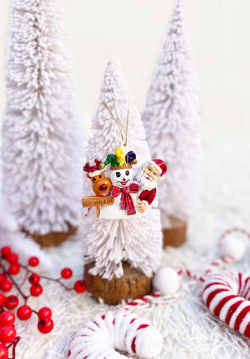Adorno navideño de trío