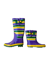 Unisex Striped Rain Boots - Adult