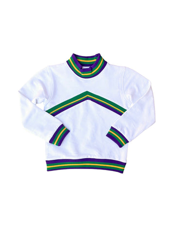 Suéter unisex de canalé en zigzag para bebé