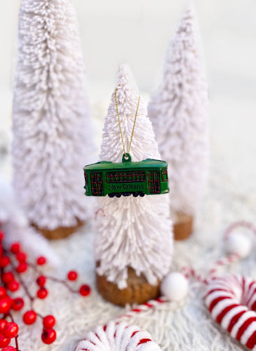Iconic New Orleans Streetcar Ornament