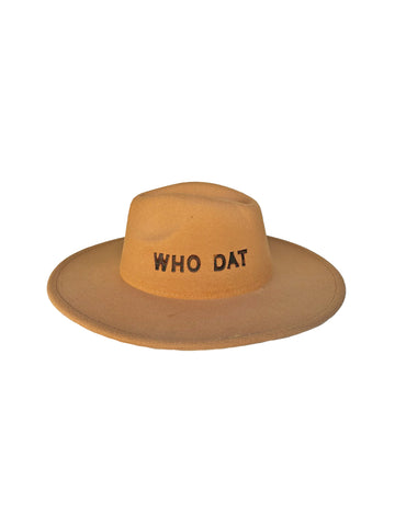 Sombrero de marca WHO DAT
