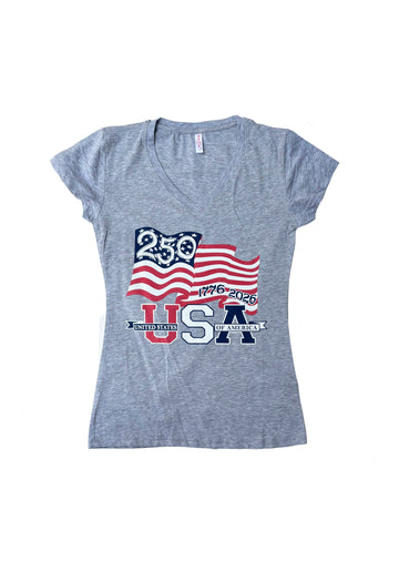 United States of America 250 Flag T-Shirt (Adult and Youth)