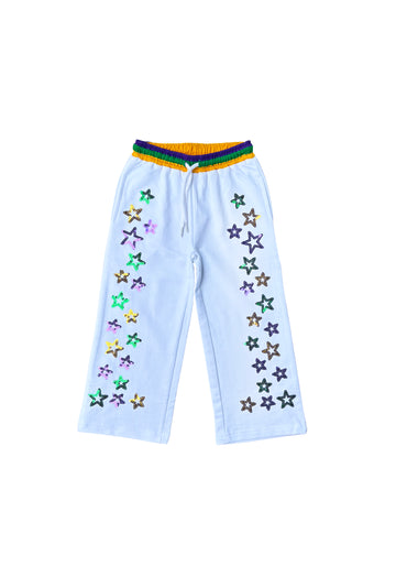 Pantalón jogger vintage juvenil - Blanco