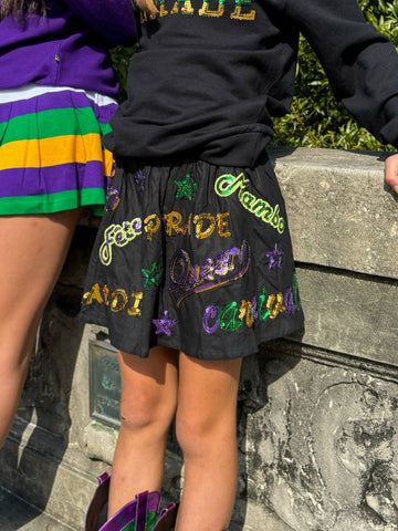 Jupe-short Junior Mardi Explosion - Noir