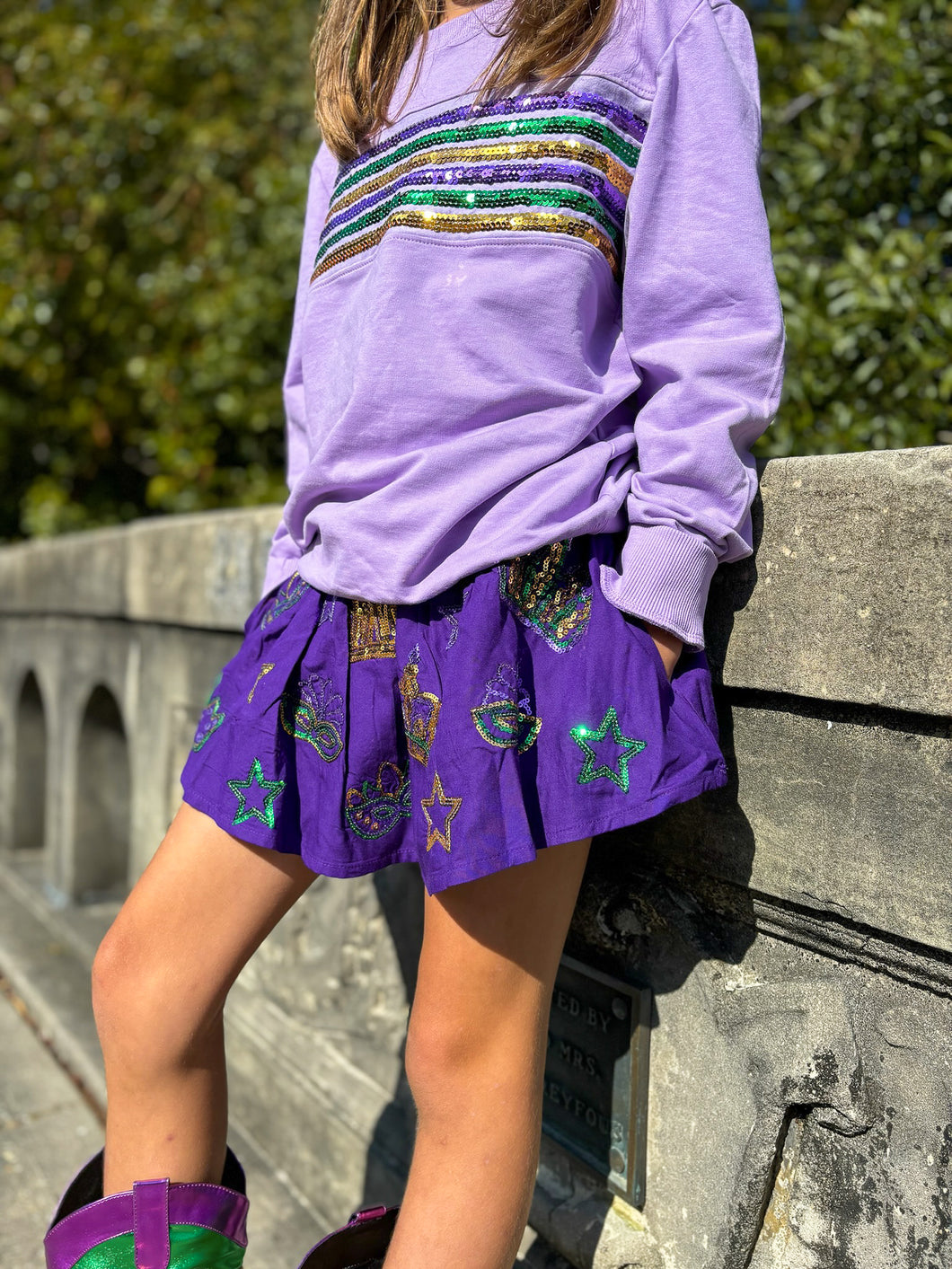 Junior Crown Skort - Purple