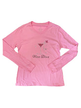 Wine Diva Rhinestone Shirt with Stiletto T-Shirt (Short or Long Sleeve)