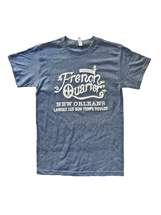 French Quarter Laissez Les Bon Temps New Orleans T-Shirt (White)