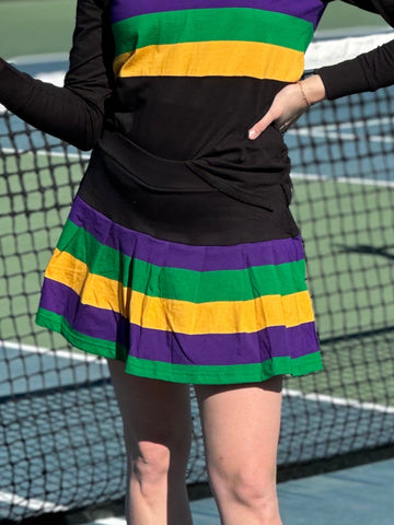 Falda pantalón plisada para adulto - Negro