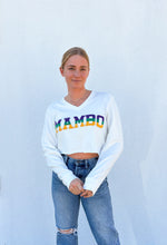 Mambo Vintage Crop Pullover - White