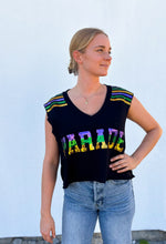 Sequin Parade Crop Tank Top