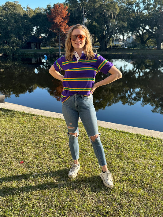 Purple Infinity Adult Short Sleeve