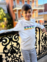 French Terry Youth Vintage KREWE Shirt - Off-White