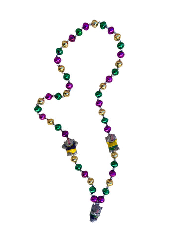 Voir pas entendre pas mal éléphant trio sur perles spéciales violettes vertes dorées