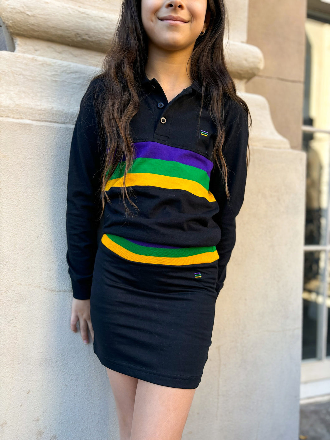 Junior Straight Cut Skort - Black