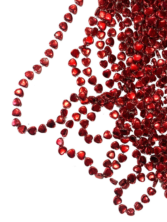 Red Heart Throw Beads