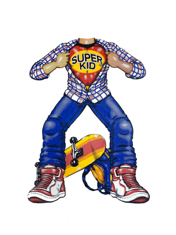 Camiseta infantil de superhéroe "Superniño"