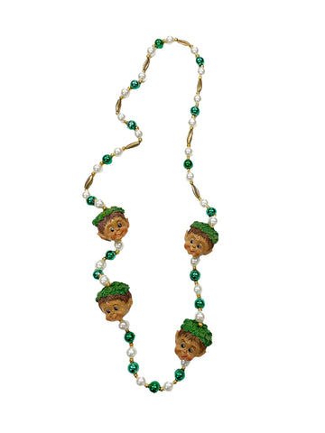 Four Fairy Leprechaun Heads Bead
