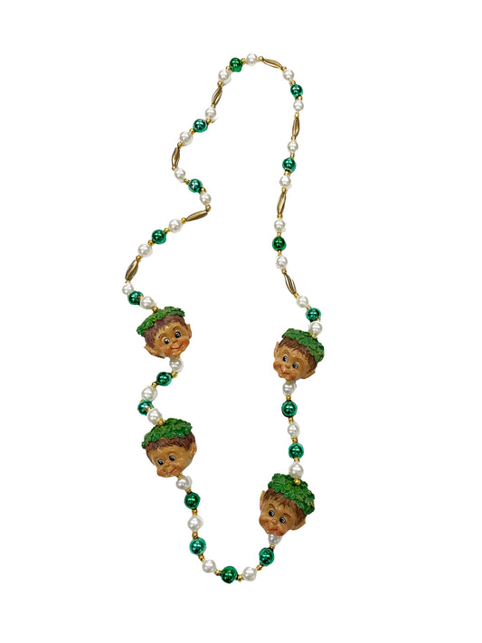 Four Fairy Leprechaun Heads Bead
