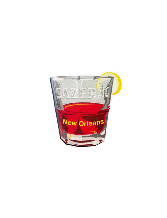 Sazerac Cocktail Glass Flat New Orleans Magnet