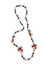 Dogs with Hearts on Red, White, and Blue Specialty Bead