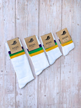 White Stripe Ribbed Socks (Toddlers, Kids, and Adults)