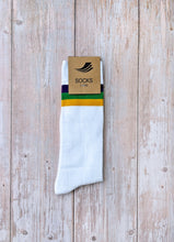 White Stripe Ribbed Socks (Toddlers, Kids, and Adults)