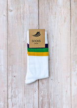 White Stripe Ribbed Socks (Toddlers, Kids, and Adults)