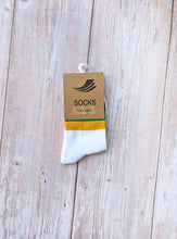 White Stripe Ribbed Socks (Toddlers, Kids, and Adults)