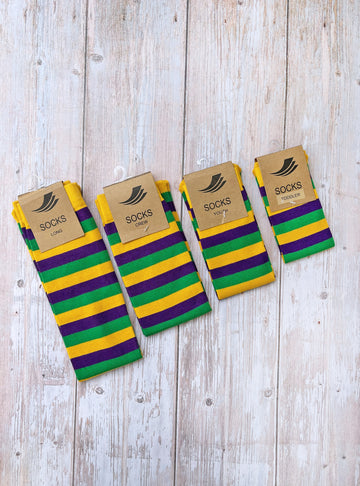 Chaussettes côtelées Rugby (Tout-petits, Enfants et Adultes)