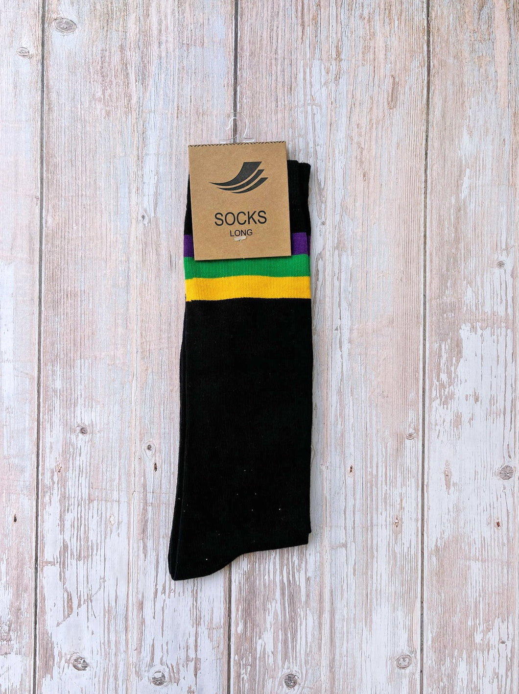 Black Stripe Ribbed Socks (Toddlers, Kids, and Adults)