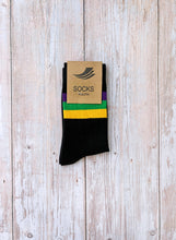 Black Stripe Ribbed Socks (Toddlers, Kids, and Adults)