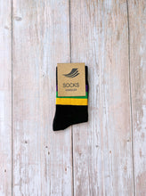 Black Stripe Ribbed Socks (Toddlers, Kids, and Adults)