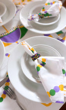 Mardi Gras Rhinestone Magnetic Napkin Rings (Set of 4)
