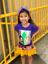 Purple and Gold Youth Skort