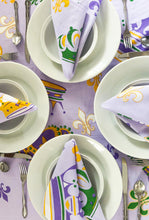 Mardi Gras Crown Cotton Napkins (Set of 4)