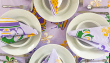 Mardi Gras Crown Cotton Napkins (Set of 4)