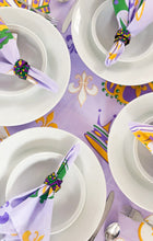 Mardi Gras Rhinestone Magnetic Napkin Rings (Set of 4)