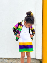 Sequin Jacket Purple, Green, and Gold Infant Striped