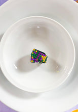 Mardi Gras Rhinestone Magnetic Napkin Rings (Set of 4)